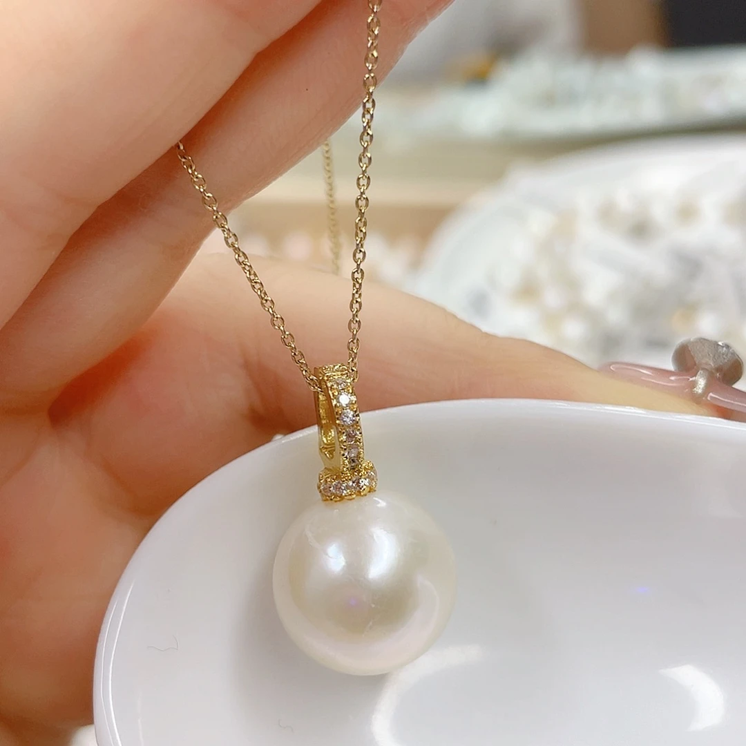 淡水珍珠未镶嵌吊坠(赠链)