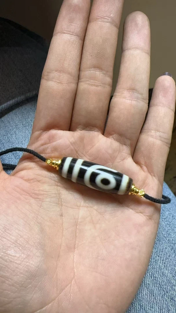 《老高专属》聚缘二眼天珠 尺寸约35.6*11.7MM