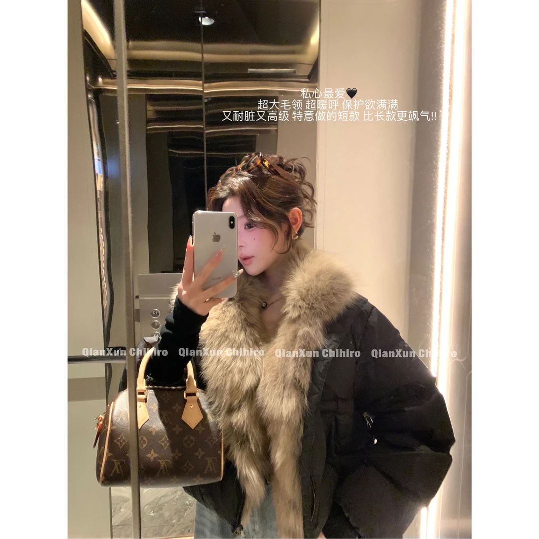 「北岛日记」秋冬时尚休闲轻奢百搭小众洋气潮流羽绒服QXQ5YRF7277A