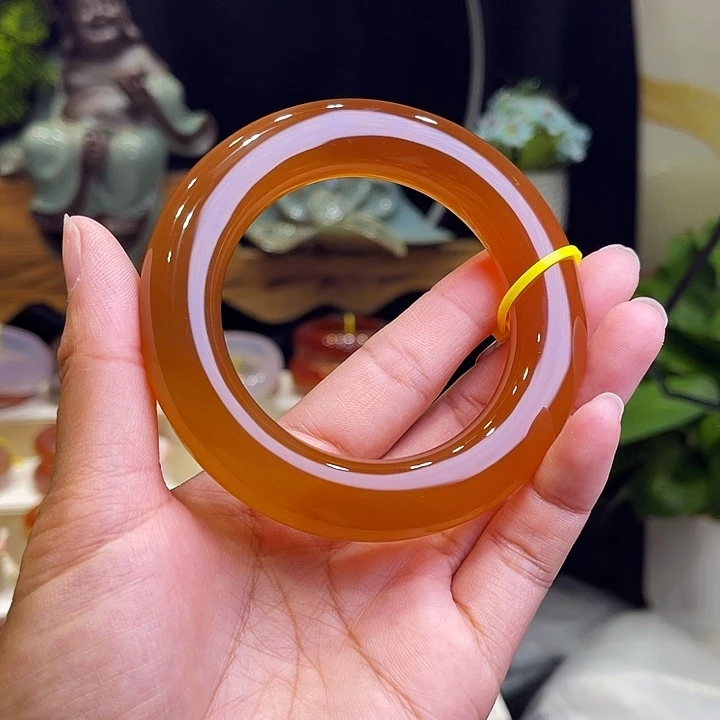 玛瑙/玉髓手镯未镶嵌喜*花