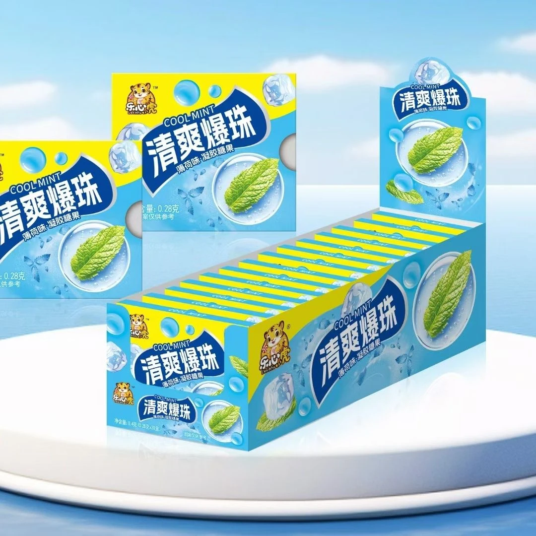 【清爽爆珠糖果团单】劲爽口香提神薄荷糖丸口气清新（9道具=1板）