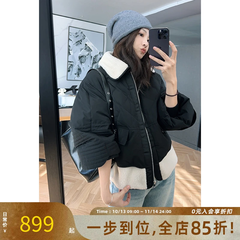 A美洋MEIYANG【特卖】雪国鹅绒服 50+宽松短款夹克羽绒服