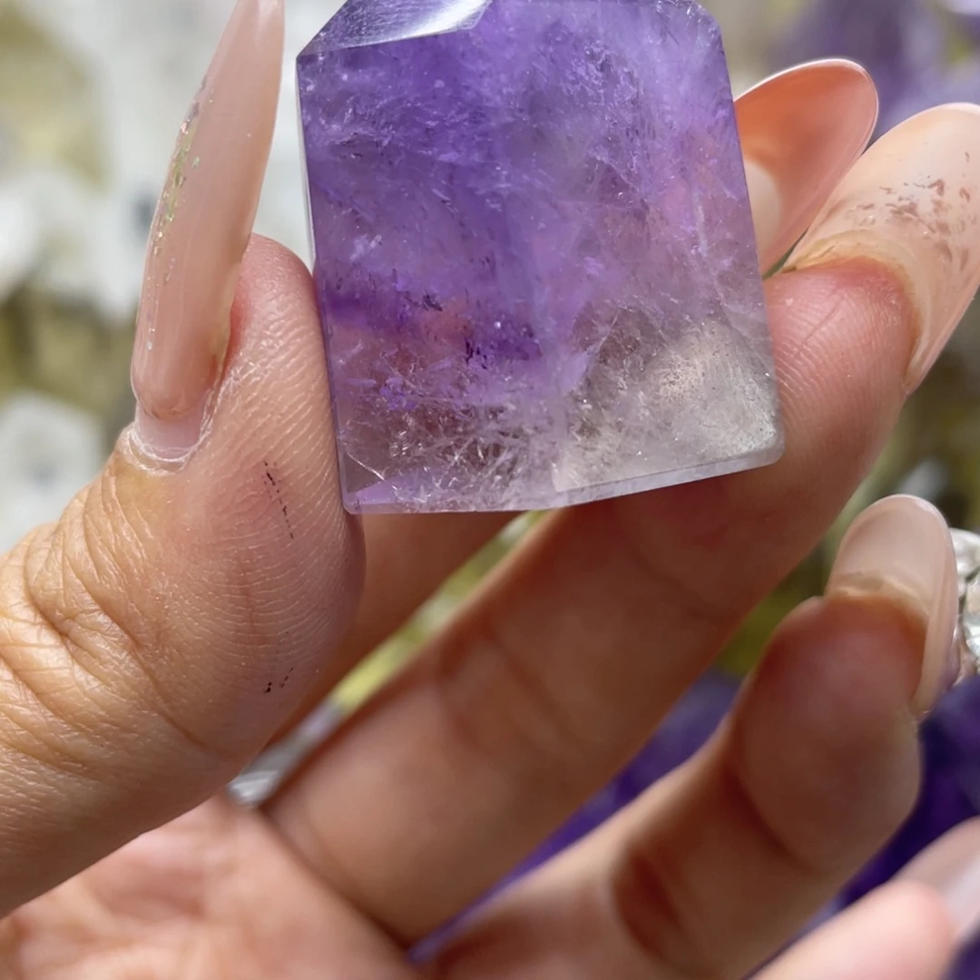 112未镶嵌水晶紫水晶柱