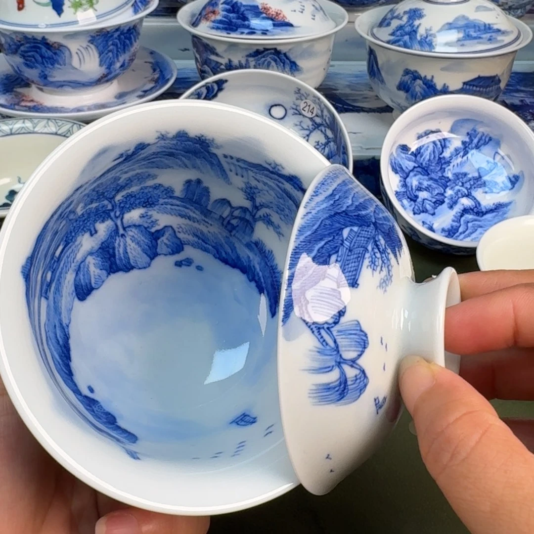 景德镇纯手绘茶具圆圆236