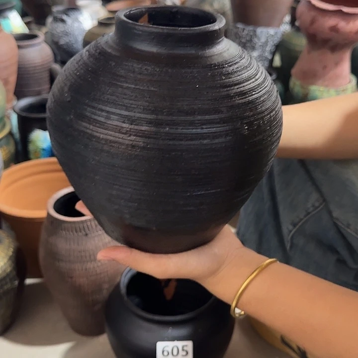 粗陶高度20口径8带孔（水培下单备注）