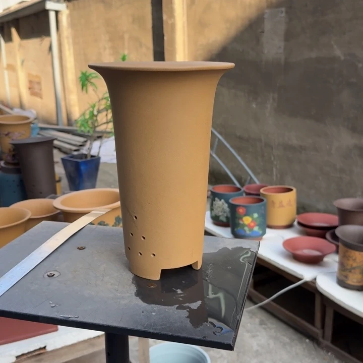 紫砂花盆 高度28口径18