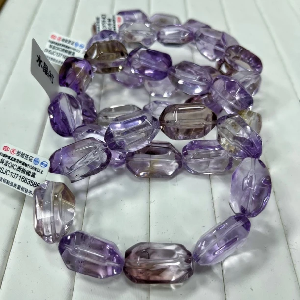KS天然紫黄水晶切面手串时尚百搭多样性发货只发一件