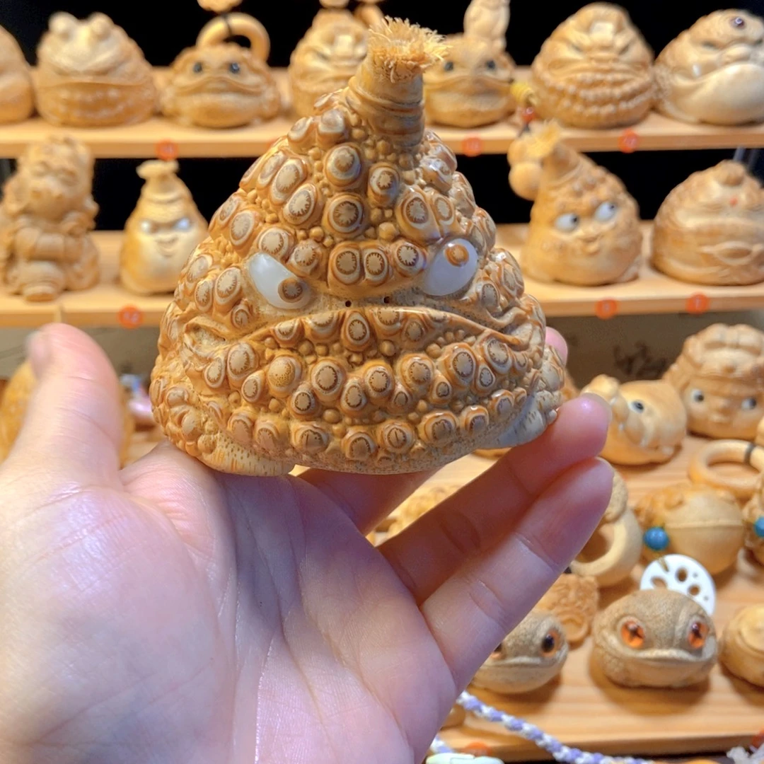 摆件洋葱头金蟾一撮毛