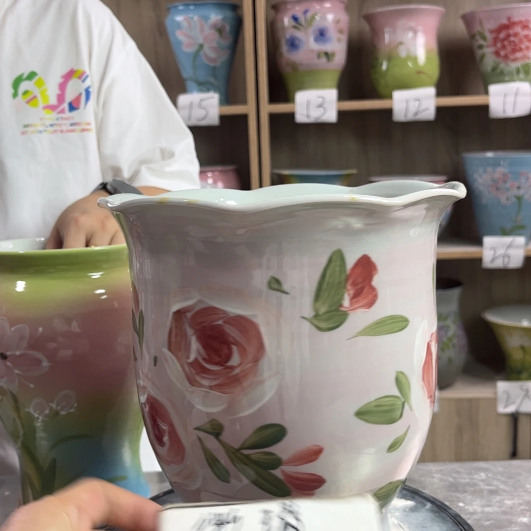 景德镇陶瓷花盆花盆
