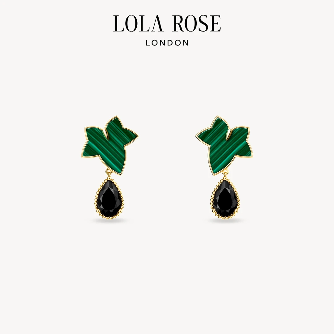Lola Rose罗拉玫瑰常青藤孔雀石耳饰-SL