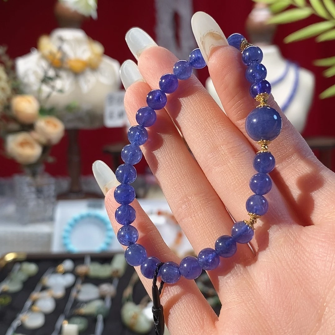 水晶手链18K金镶嵌