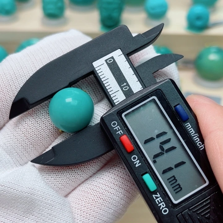 绿松石未镶嵌圆珠