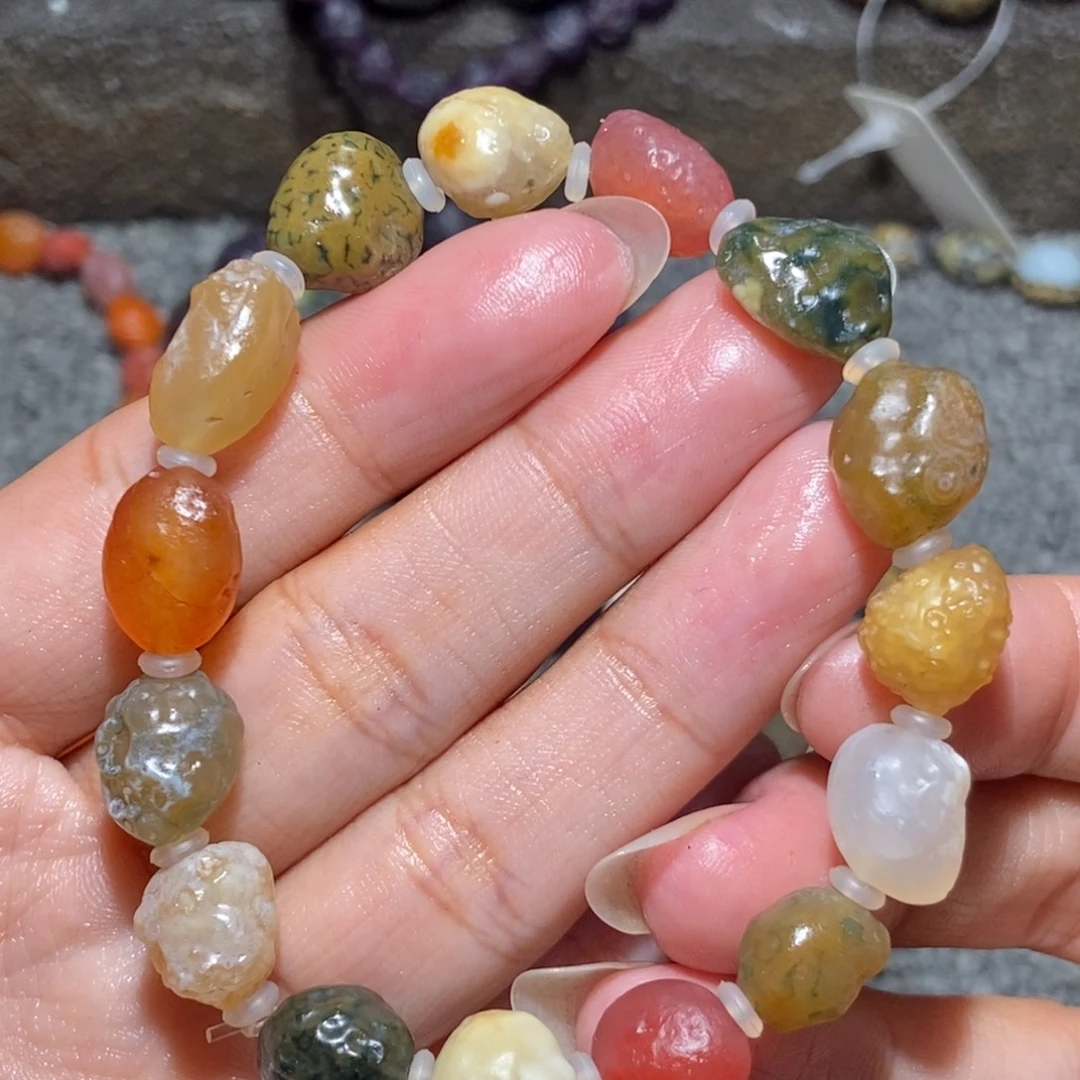 未镶嵌玛瑙/玉髓珠宝半成品