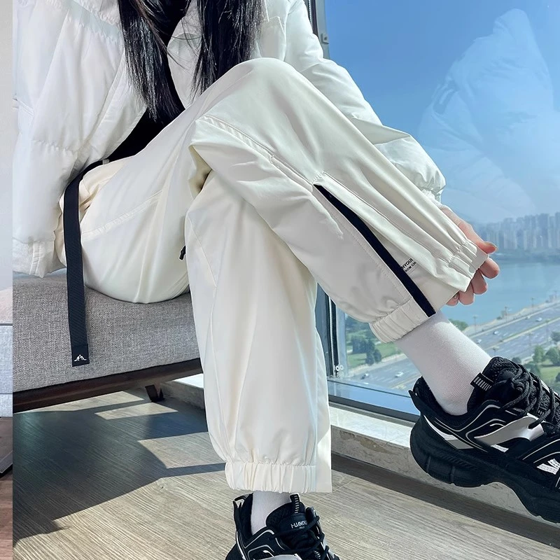 羽绒裤女冬季外穿2025新款零下40度防风东北防寒保暖轻薄冲锋棉裤