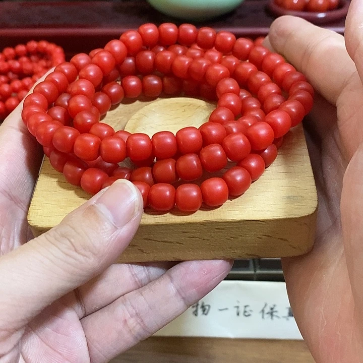 未镶嵌手链玛瑙/玉髓云南高端0.9mm多圈108