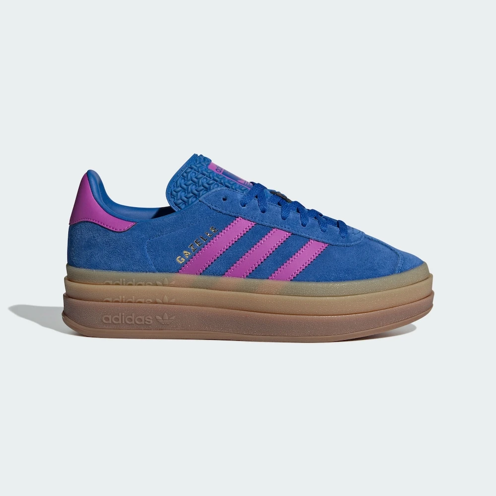 adidas三叶草GAZELLE BOLD SHOES经典厚底运动板鞋「T头鞋」IG4367