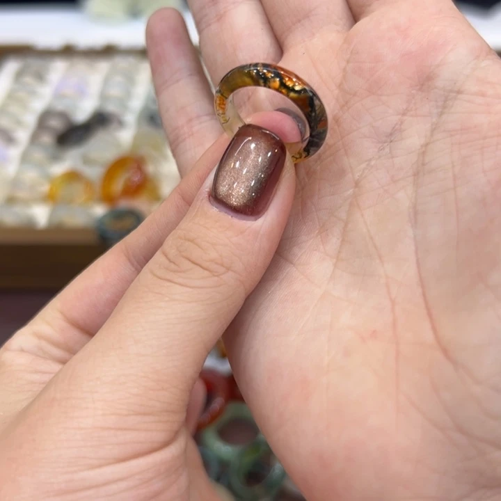 玛瑙/玉髓合金戒指58港14