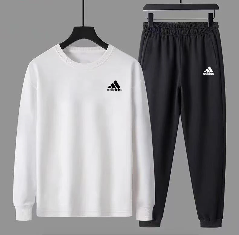 情侣款长袖圆领百搭休闲秋季运动卫衣厚款男秋季套装