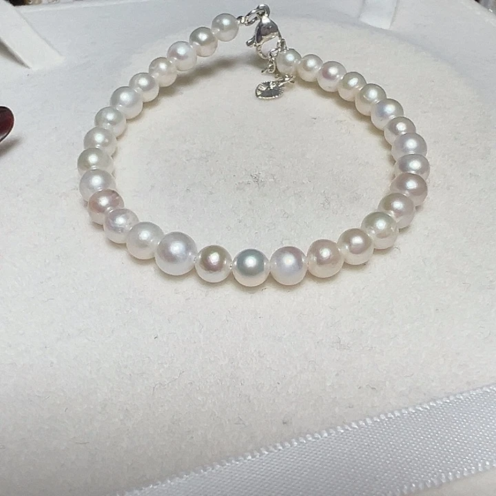 钛钢手绳淡水珍珠