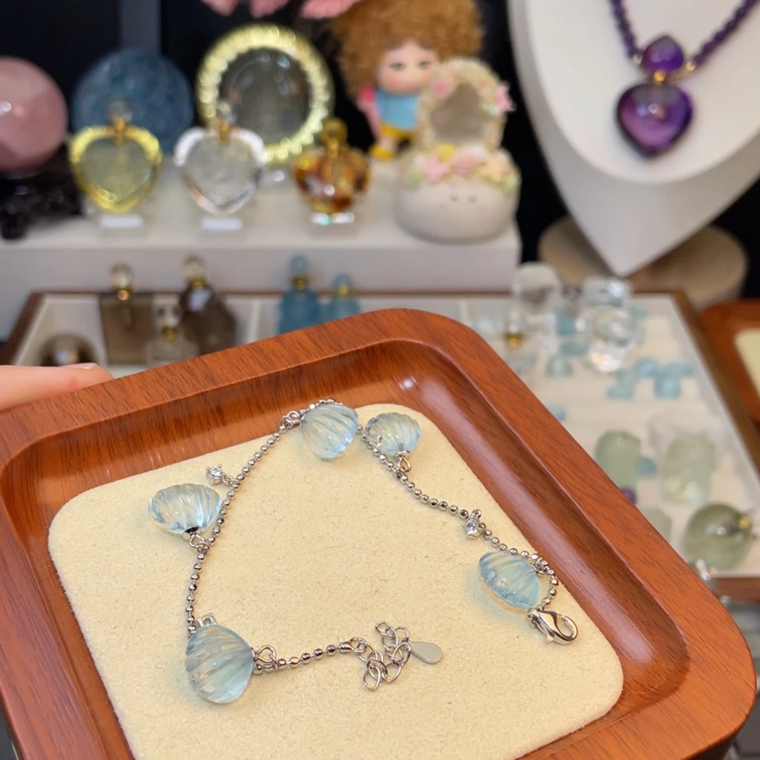 贝***海水晶未镶嵌颈饰天然水晶吊坠594