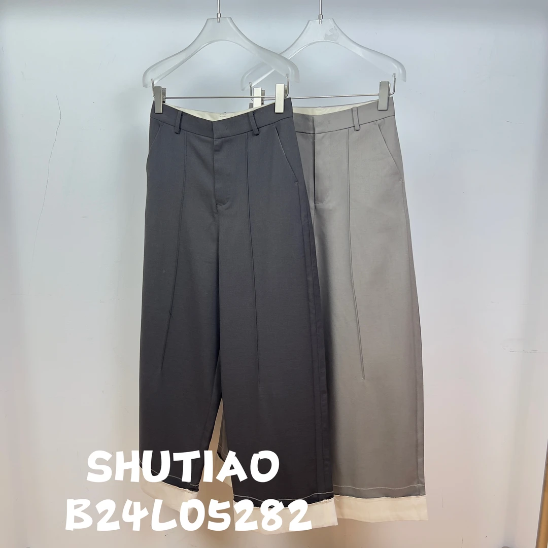 【SHUTIAO】2024秋冬：新款小众设计款裤子B24L05282
