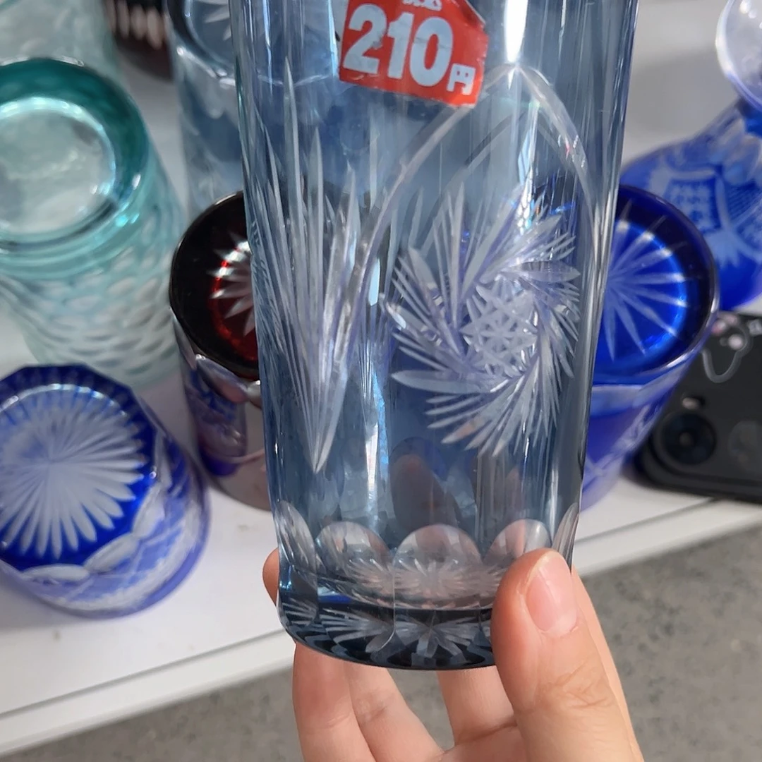 水晶玻璃高脚款微瑕一个