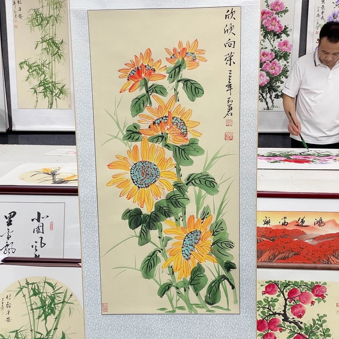 国画手绘画绘画作品