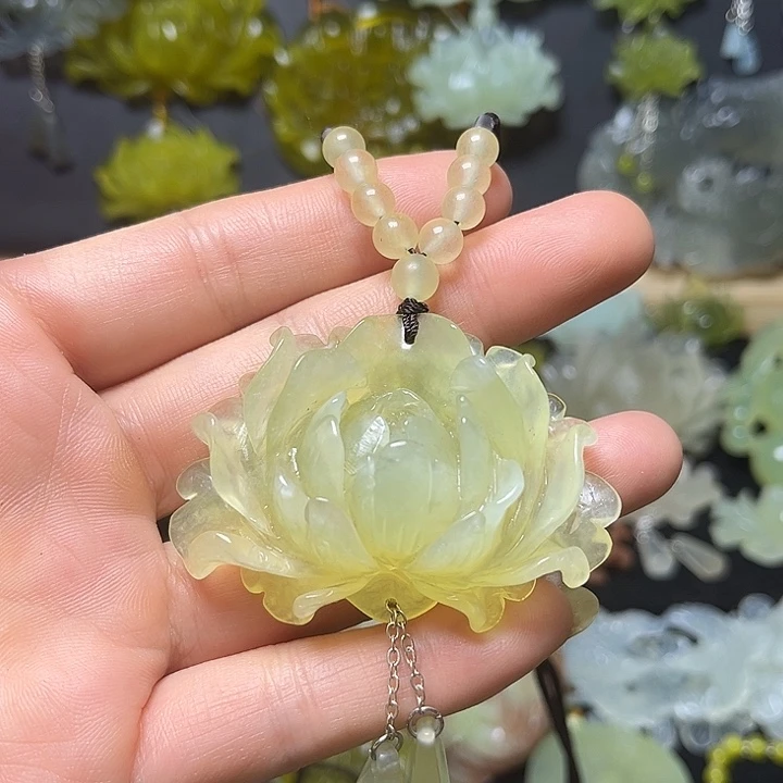 蛇纹石玉未镶嵌发饰