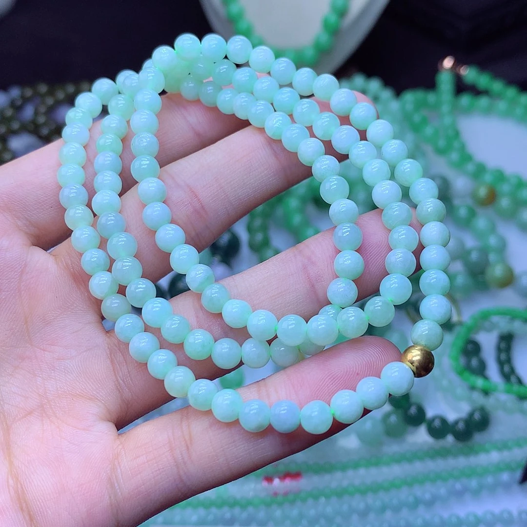 翡翠毛衣链未镶嵌5.6