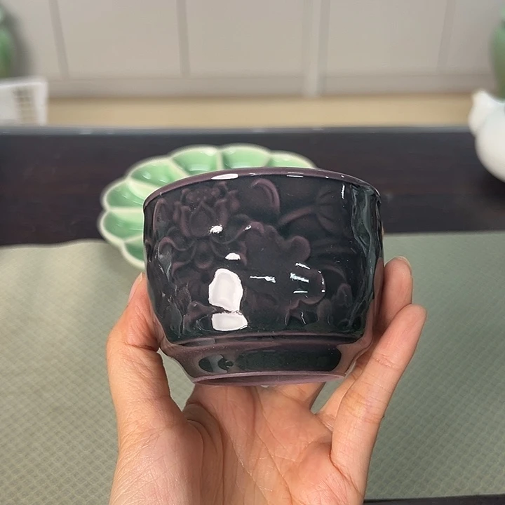 龙泉云间青瓷小米茶器