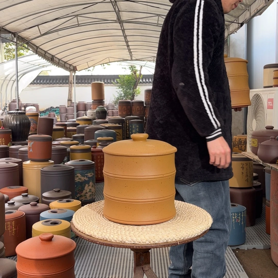 茶叶罐紫砂8 饼茶叶罐