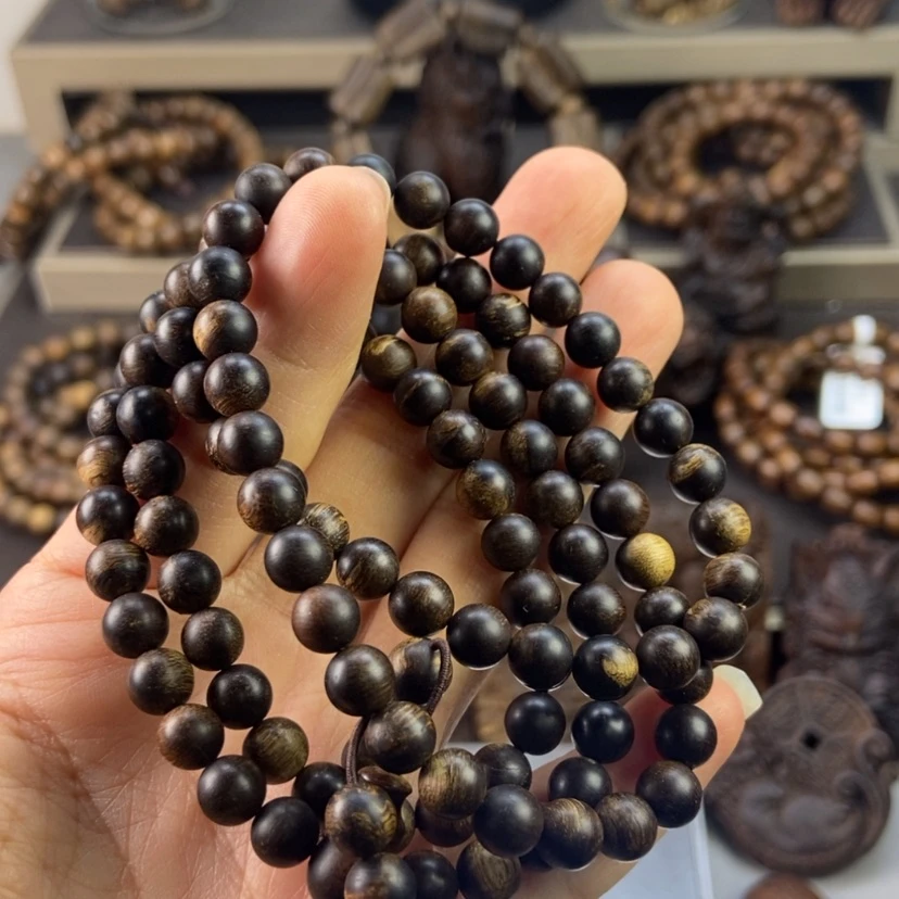 【闪购商品】沉香手串橘**合越南芽庄紫琪多圈