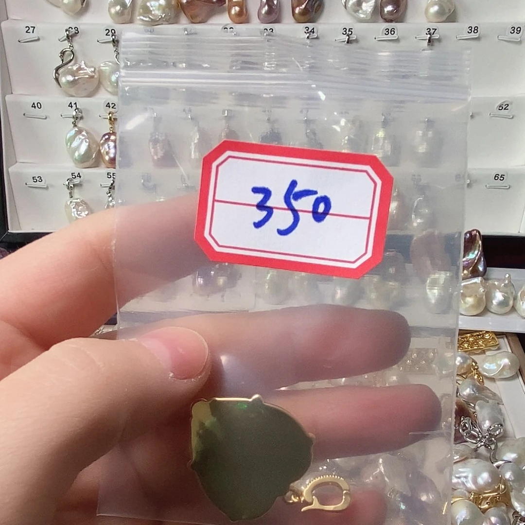 淡水珍珠吊坠银S925镶嵌