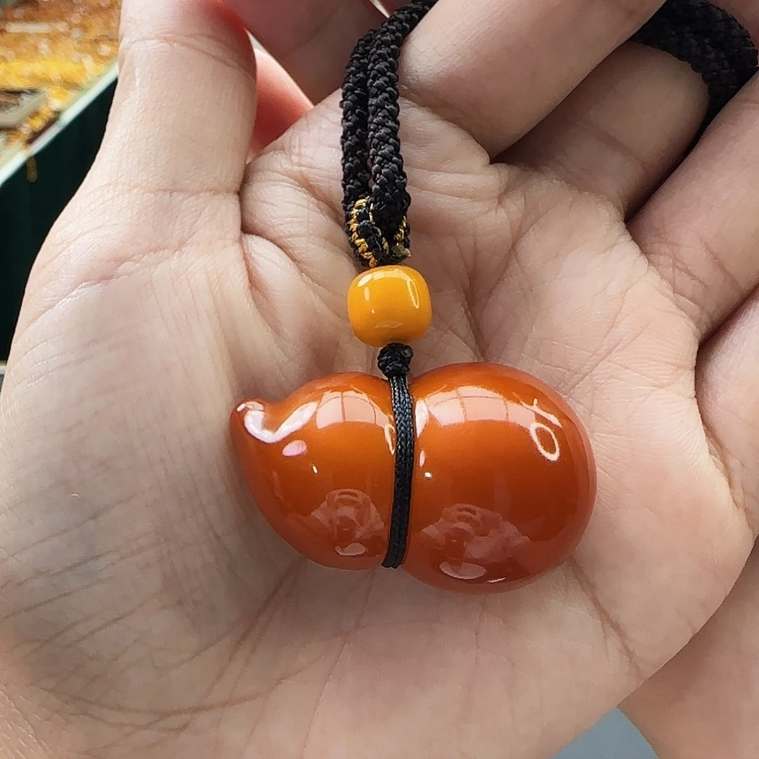 琥珀颈饰未镶嵌吊坠