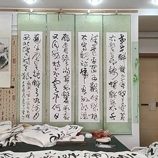 书法宋秉民。苏东坡。密州出猎。176X42X4