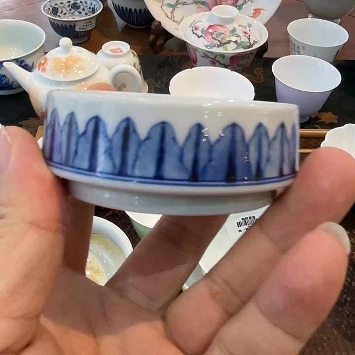 慢*奏仿明青花盖置宝贝