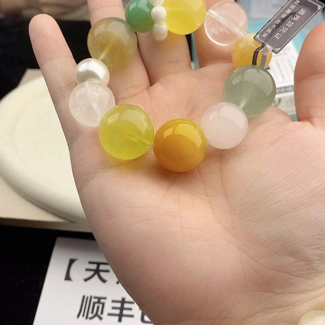 银S925镀金镶嵌手链水晶