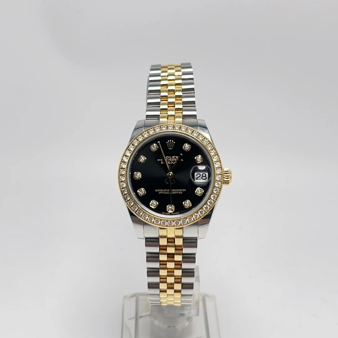 99新 Rolex/劳力士 178383/黑盘钻刻/原盘原钻/31mm/自动机械