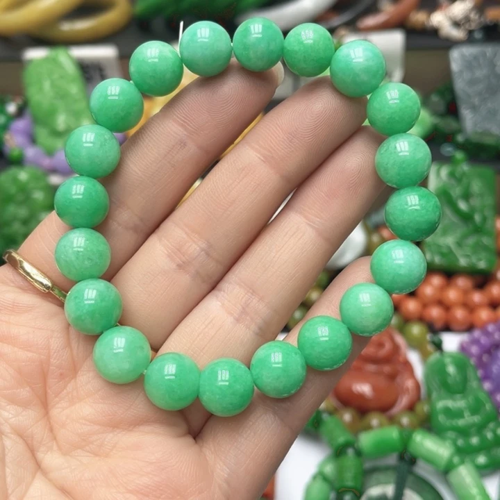 翡翠未镶嵌颈饰手链71