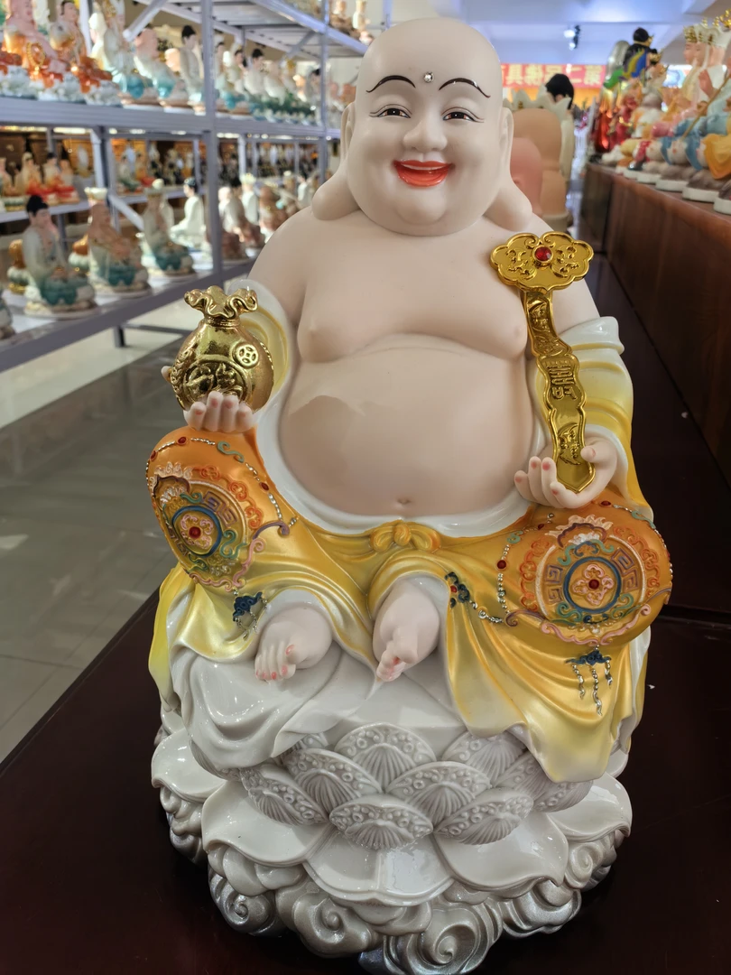 12寸仿瓷大肚弥勒佛