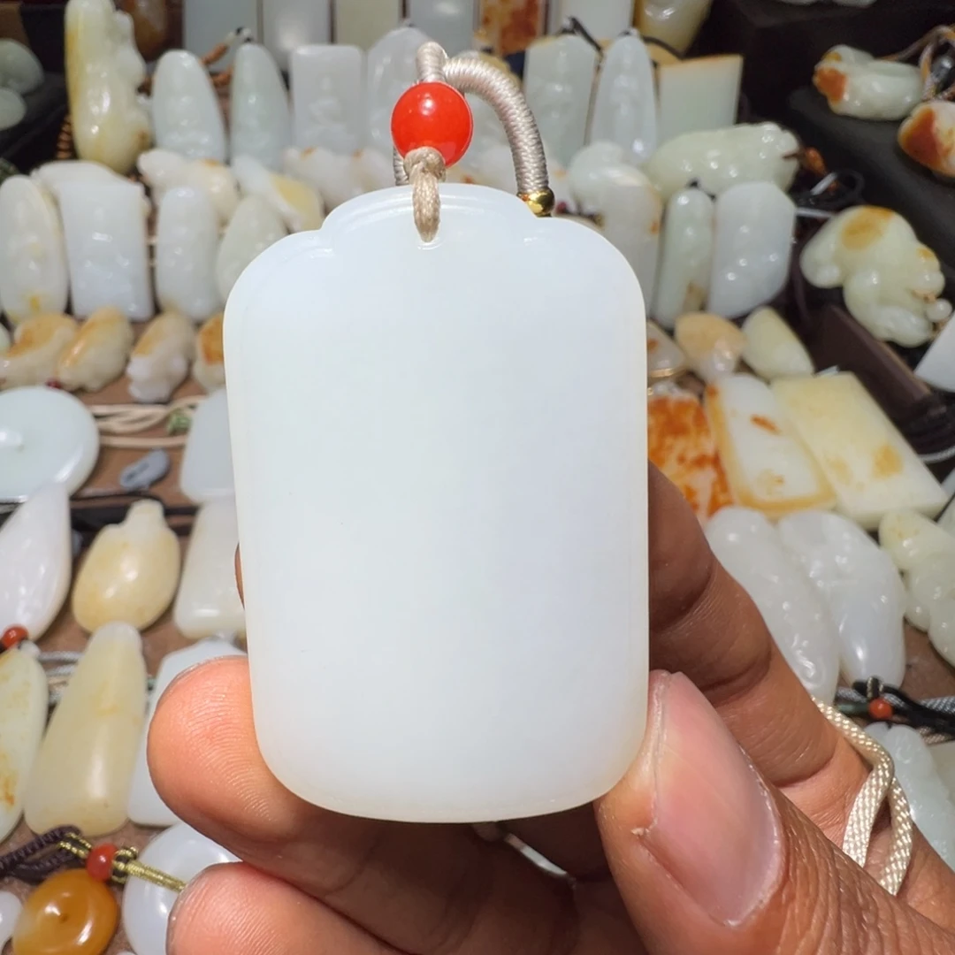 和田玉吊坠(不含链)未镶嵌K