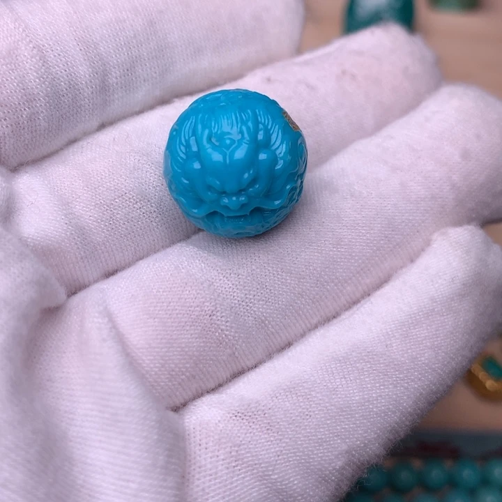 绿松石龙珠15.7未镶嵌夏*