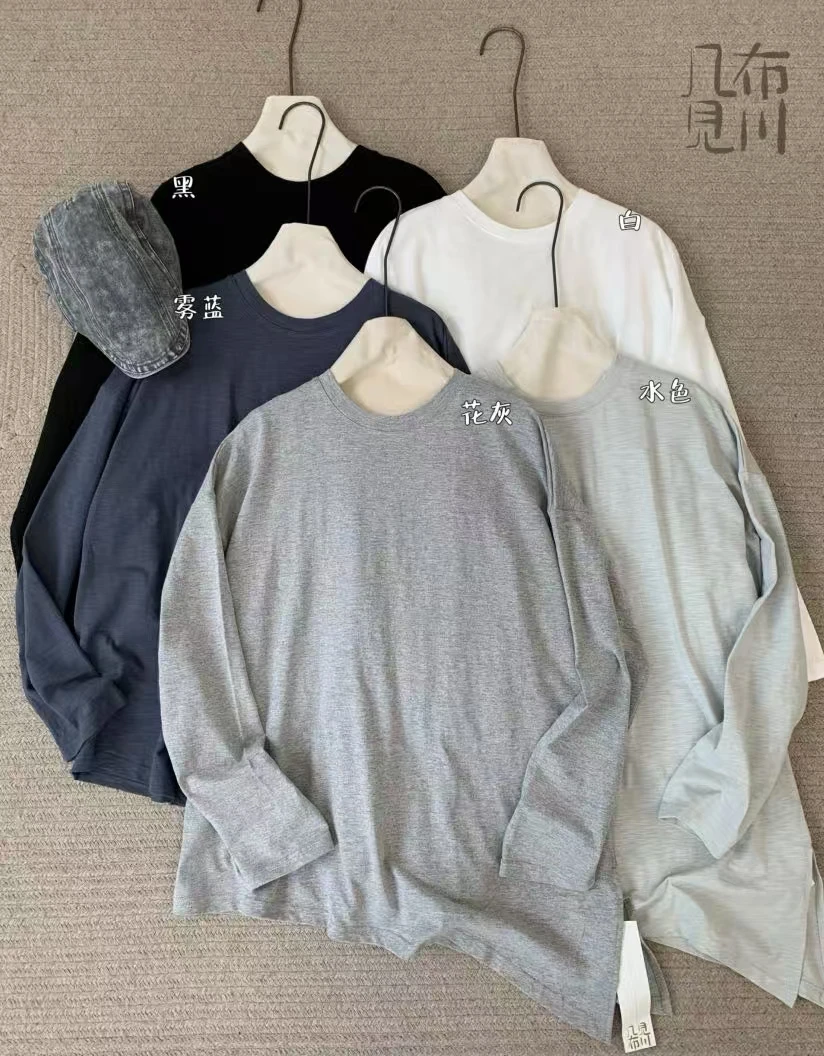 JBJC#825512#下摆斜边长袖T恤 X