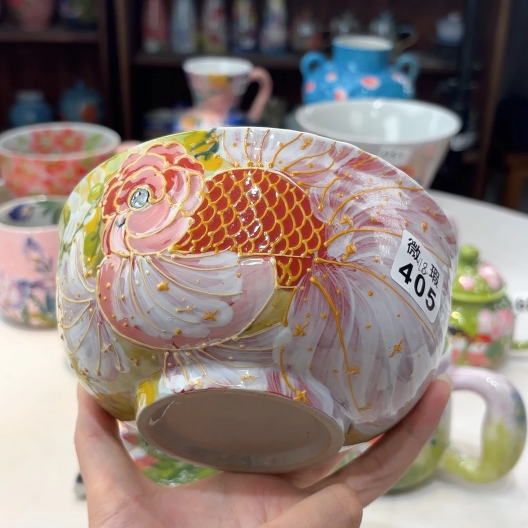 景德镇手绘高温釉下彩陶瓷茶具