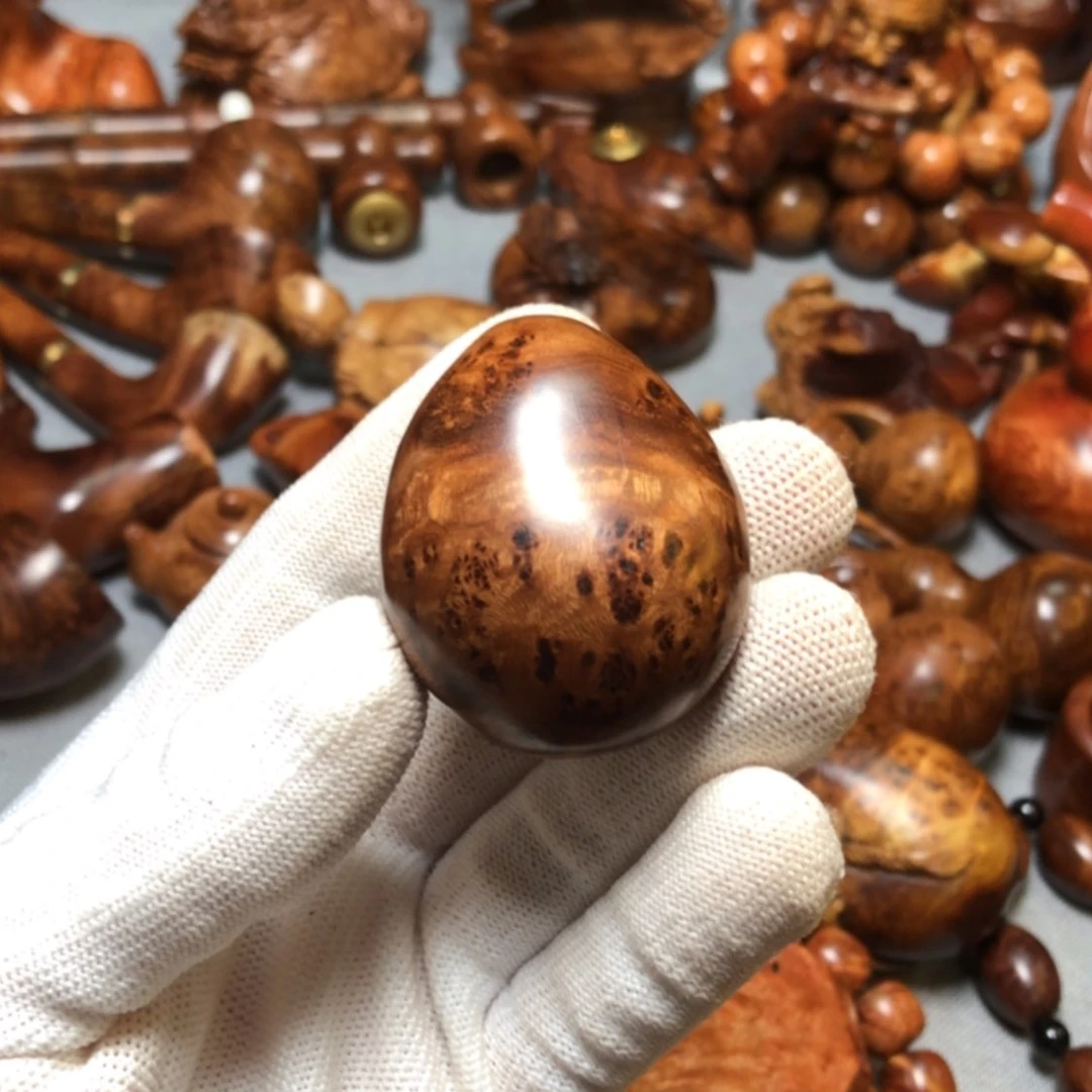 【闪购商品】木麻梨疙瘩火琉璃手把件