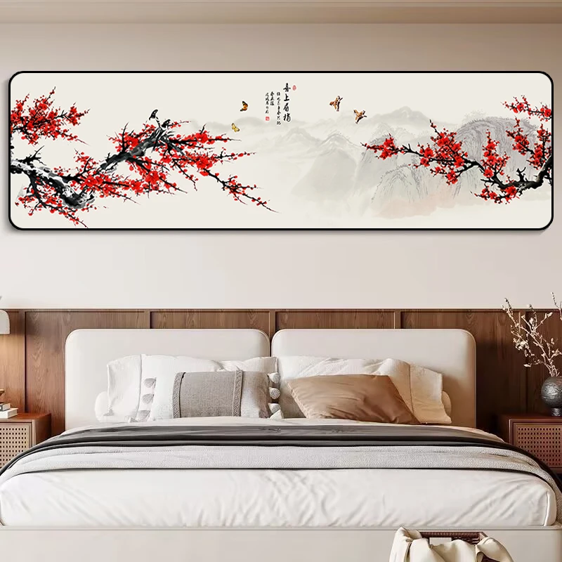 PU039卧室床头装饰画新中式房间挂画主卧客厅沙发背景墙壁画