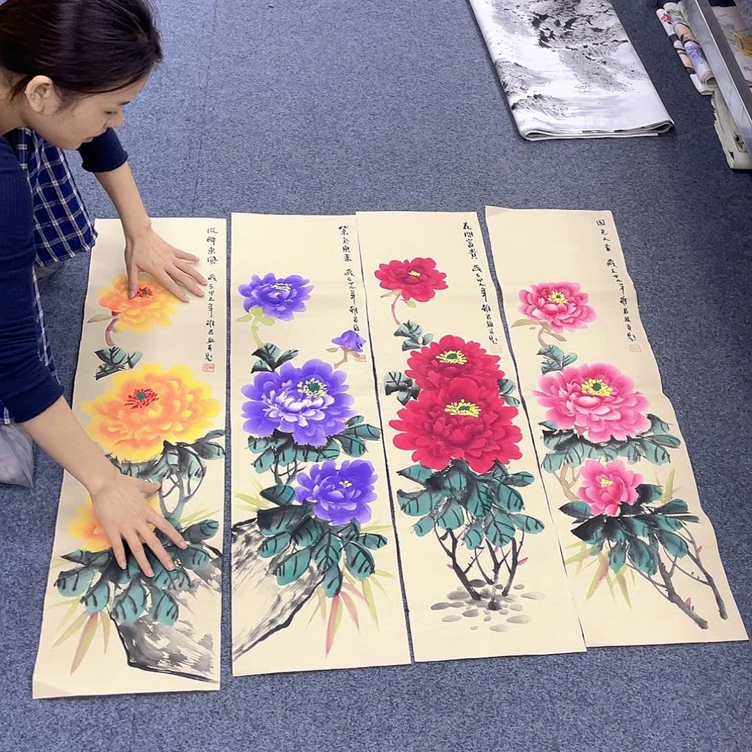 国画作品小姐姐放漏…