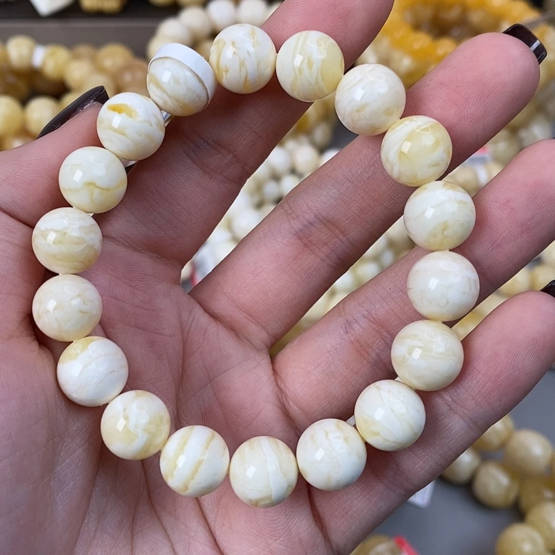 蜜蜡未镶嵌珠宝奇石同料11mm