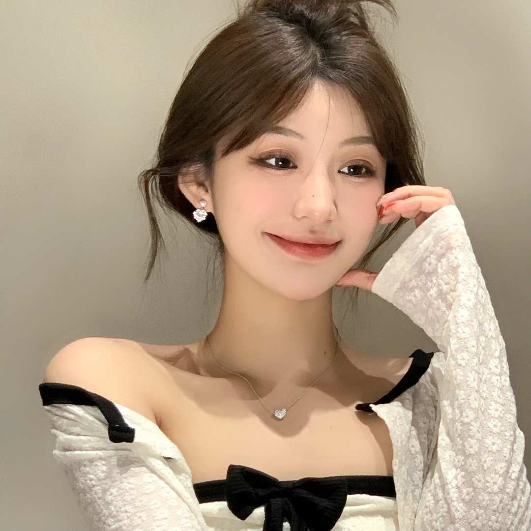 FULL GIRLISH耳环02710精致爱心简约耳钉耳饰