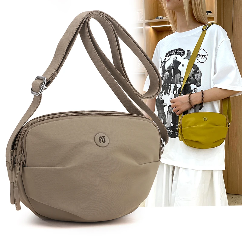 夏季新款贝壳包手机包女牛津布时尚轻巧斜挎包女包休闲单肩小挎包